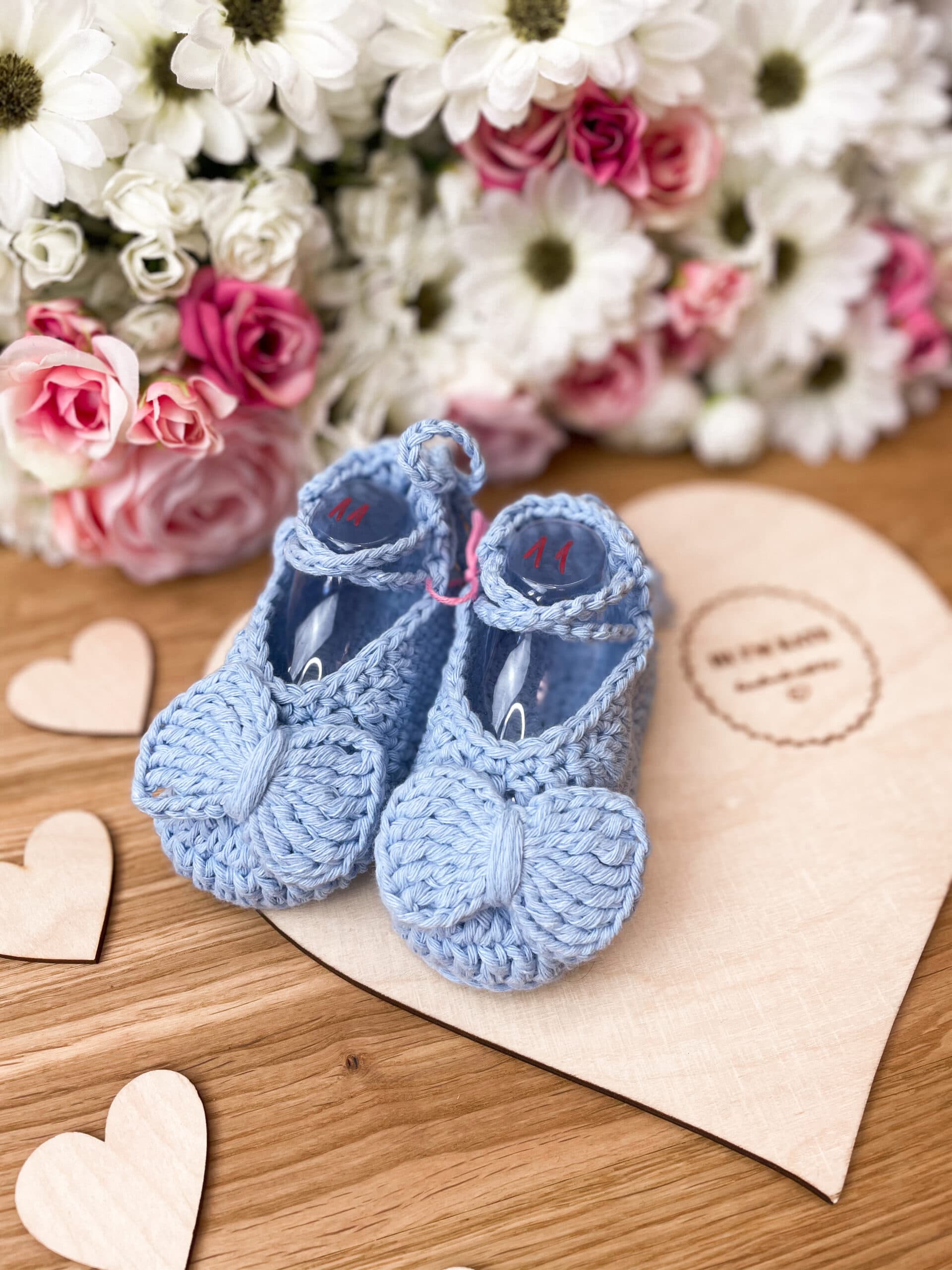 Baby Balerinki BOW blue