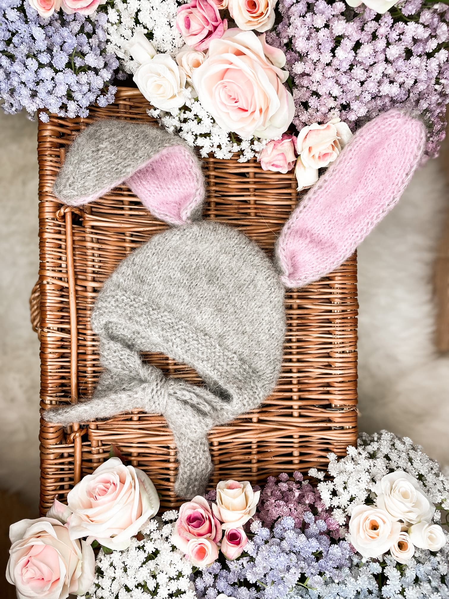 BUNNY kolorowe uszka bonetka